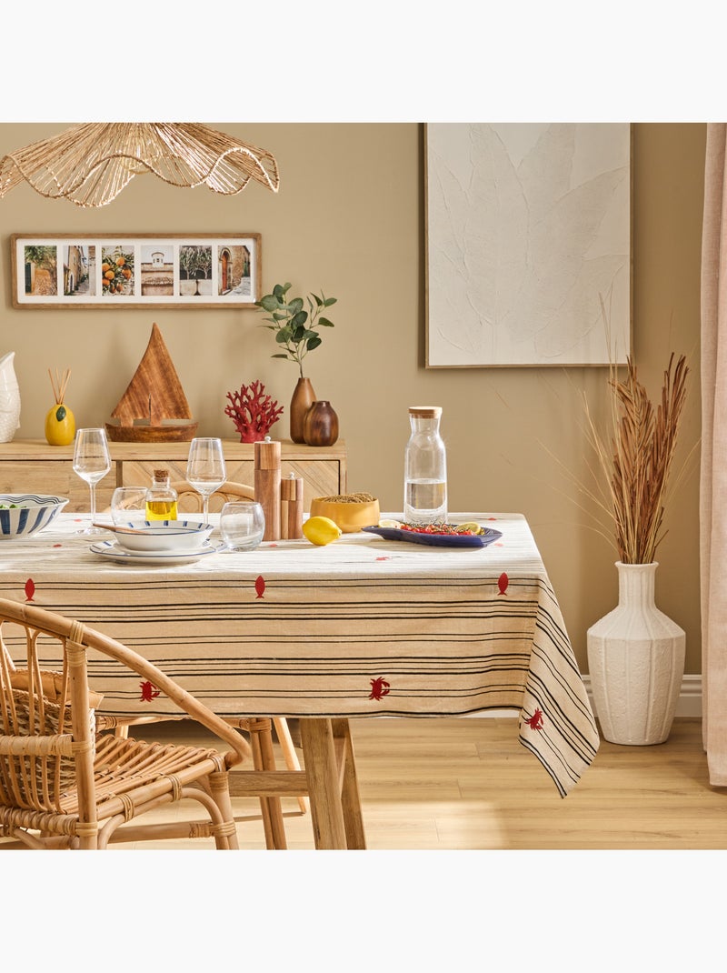 Nappe en coton OCEANIA Beige - Kiabi