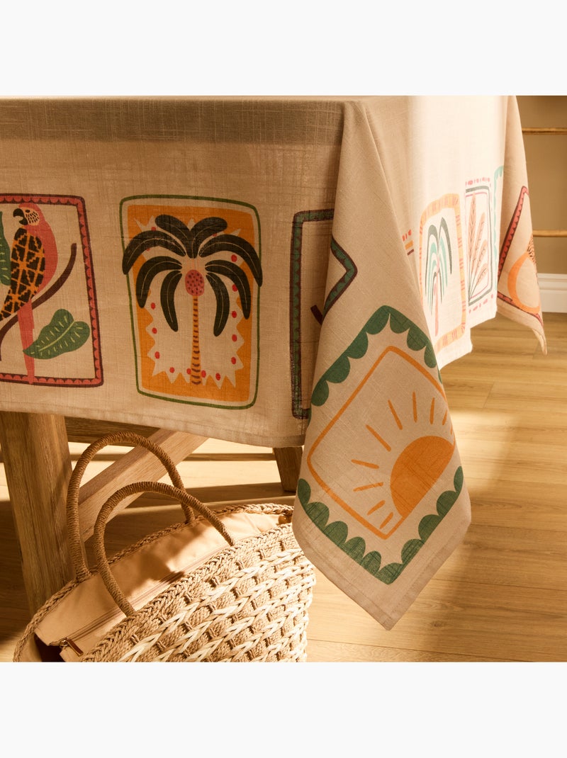 Nappe en coton tropical traitement hydrofuge Beige - Kiabi