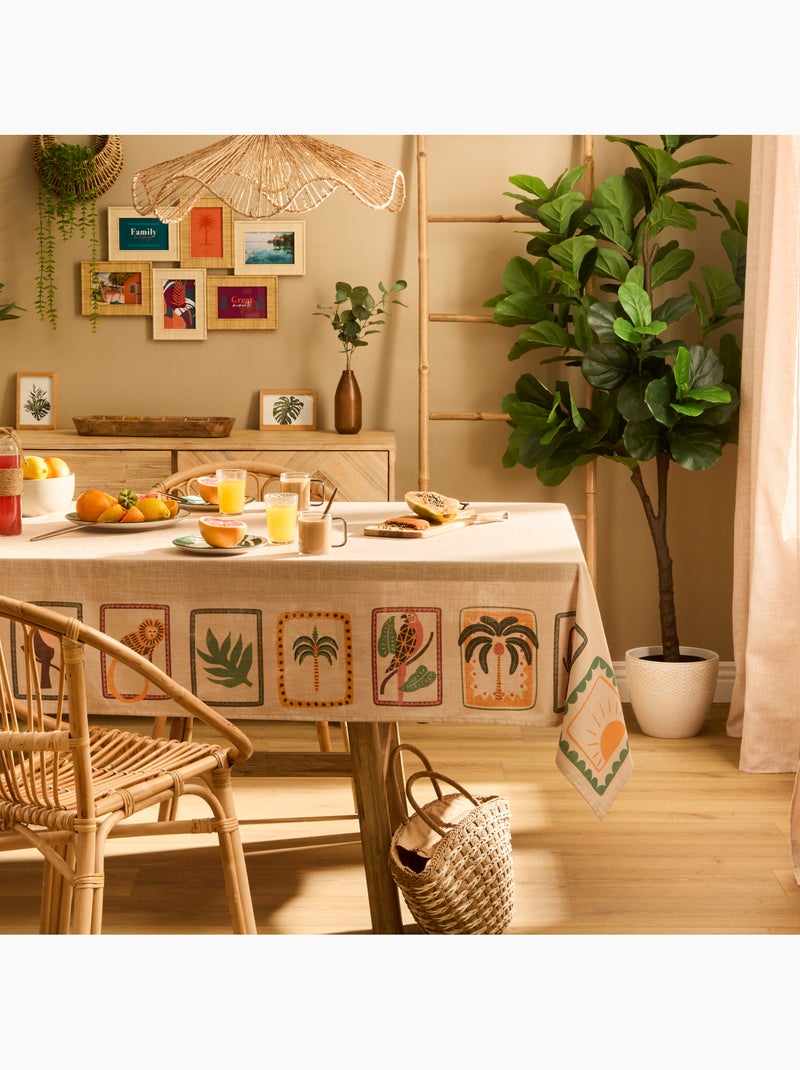 Nappe en coton tropical traitement hydrofuge Beige - Kiabi