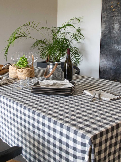 Nappe en coton vichy - Kiabi