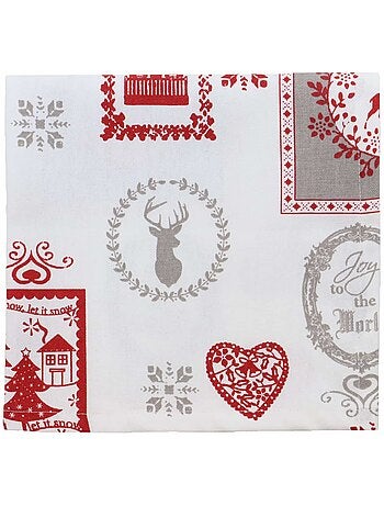 Nappe en coton winter – esprit chalet montagne