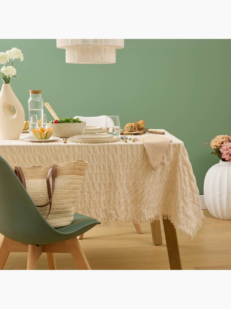 Nappe en coton YSEL Blanc chaud - Kiabi