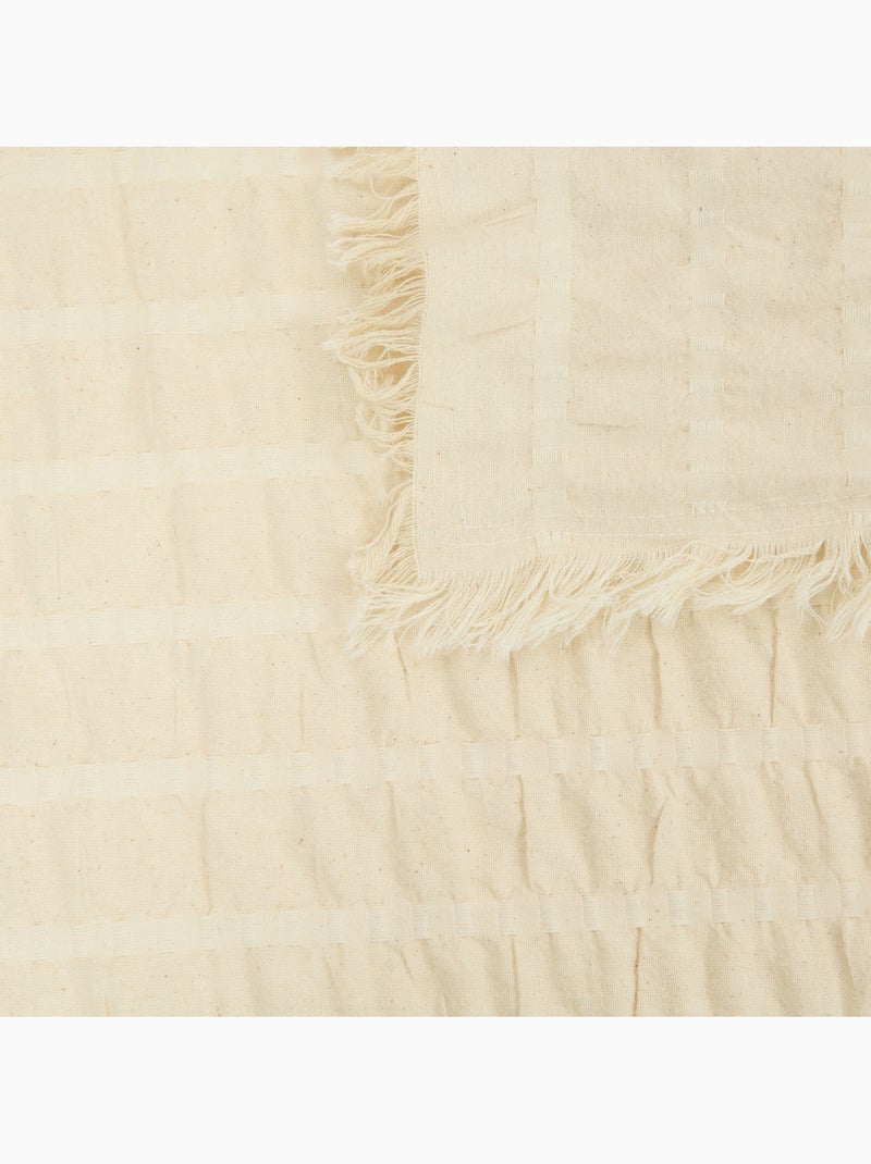 Nappe en coton YSEL Blanc chaud - Kiabi