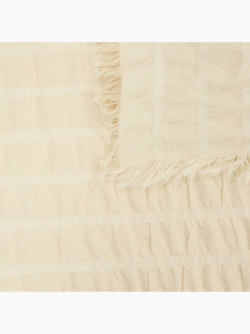 Nappe en coton ysel Blanc chaud - Kiabi