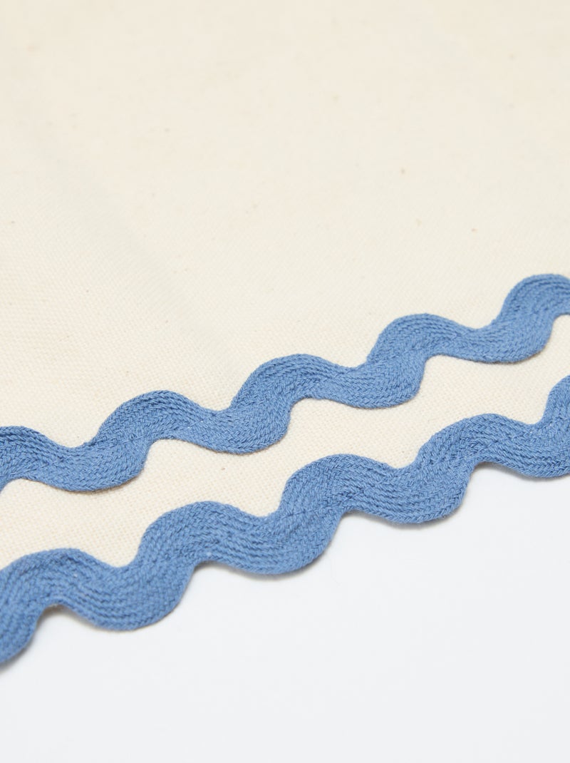 Nappe en lin mélangé (150x150 cm) - Kiabi Home Beige - Kiabi