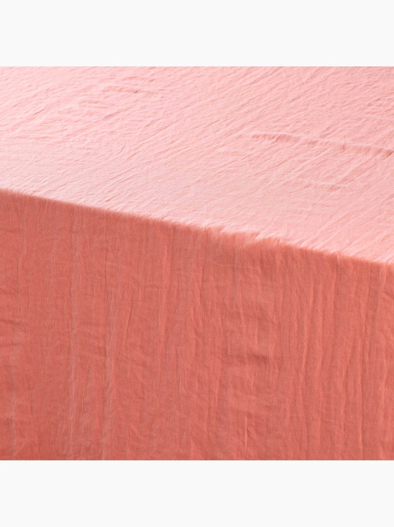 Nappe en microfibre lavee Suzie Corail - Kiabi