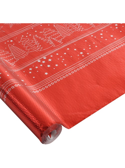 Nappe en papier chromee decoree noir - Kiabi