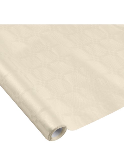Nappe en papier Damasse 1.18 x 5 m Vitamina Creme - Kiabi