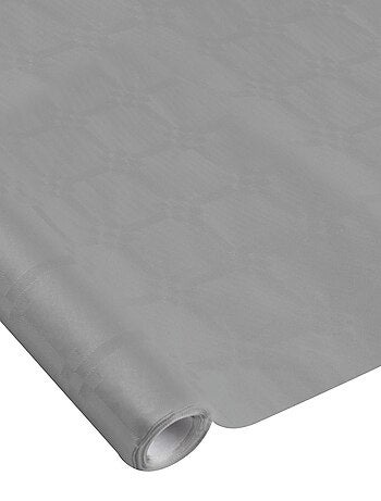 Nappe en papier Damasse 1.18 x 5 m Vitamina Gris