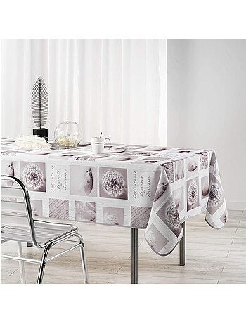 Nappe en polyester 150 x 240 cm Clarte blanc