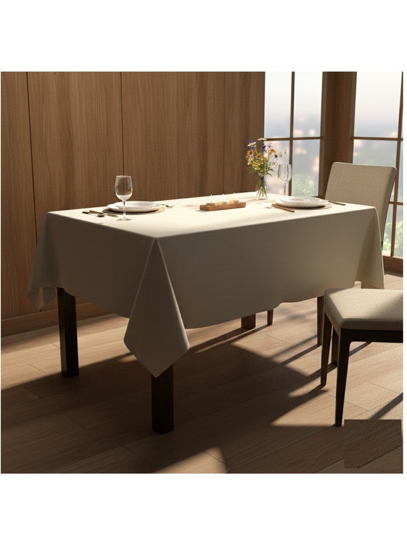 Nappe en polyester finition ourlet nels Beige clair - Kiabi
