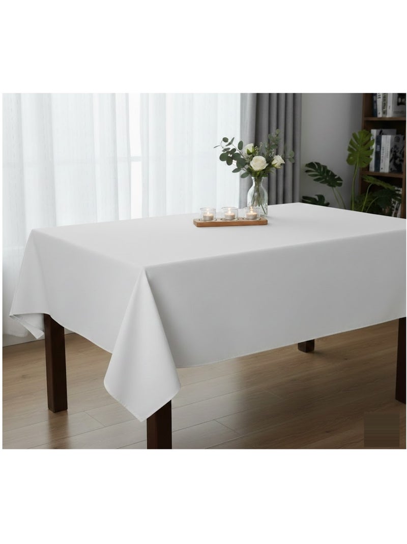 Nappe en polyester finition ourlet Nels Blanc - Kiabi