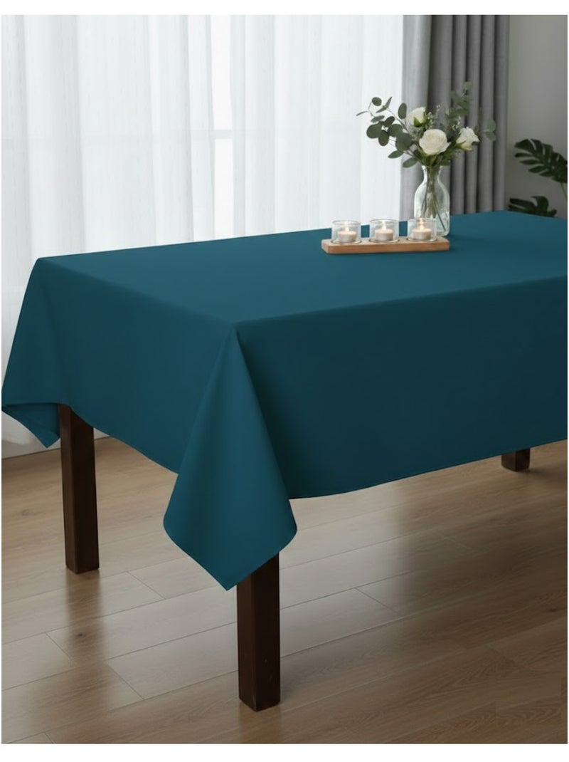 Nappe en polyester finition ourlet nels Bleu canard - Kiabi