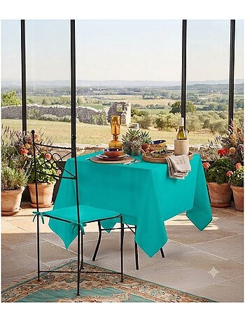 Nappe en polyester finition ourlet Nels