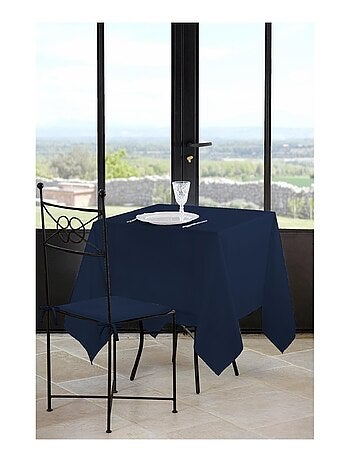 Nappe en polyester finition ourlet Nels