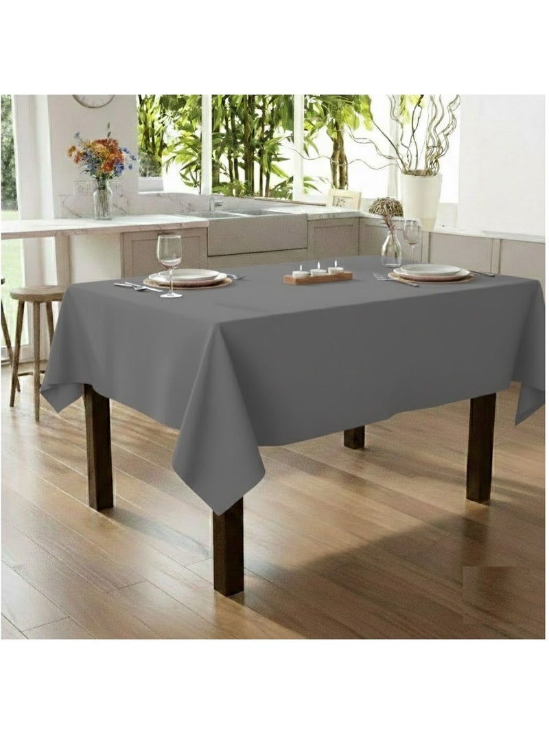 Nappe en polyester finition ourlet Nels Gris souris - Kiabi