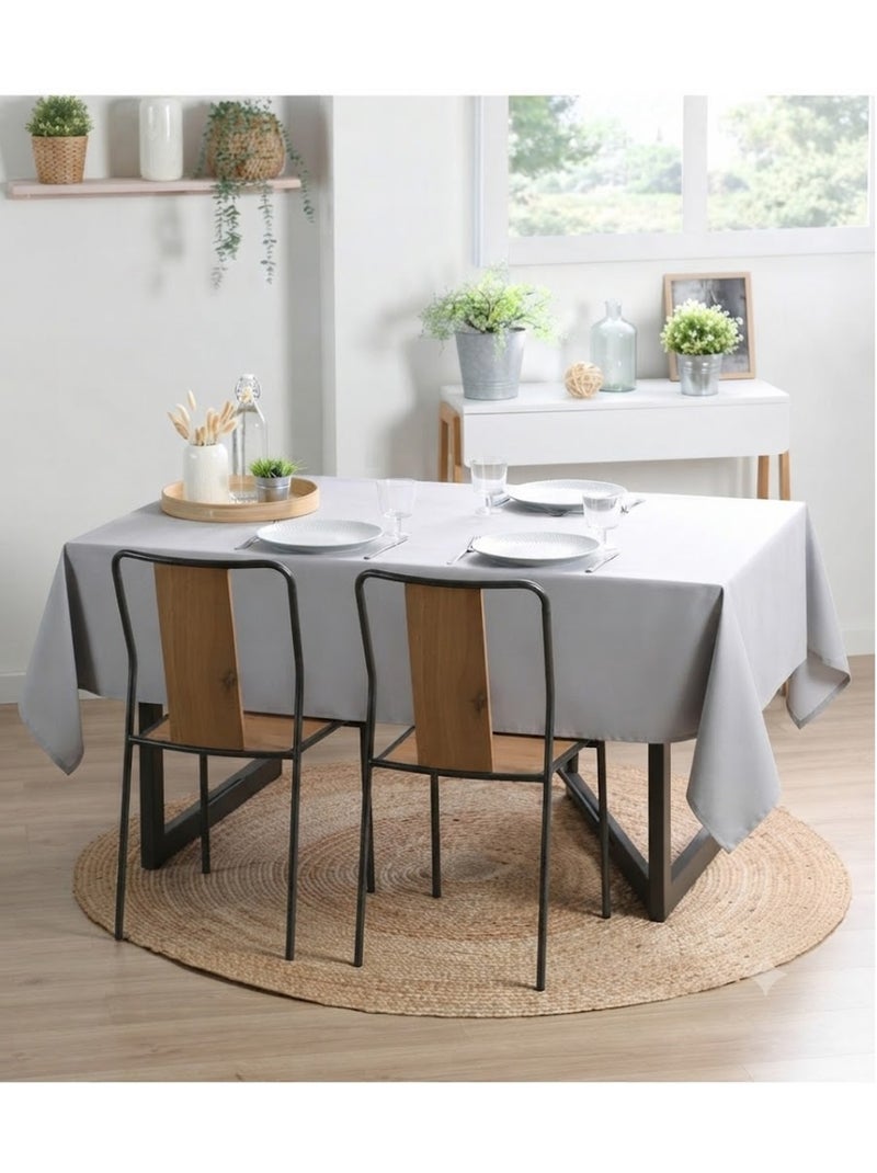 Nappe en polyester finition ourlet Nels Gris souris - Kiabi