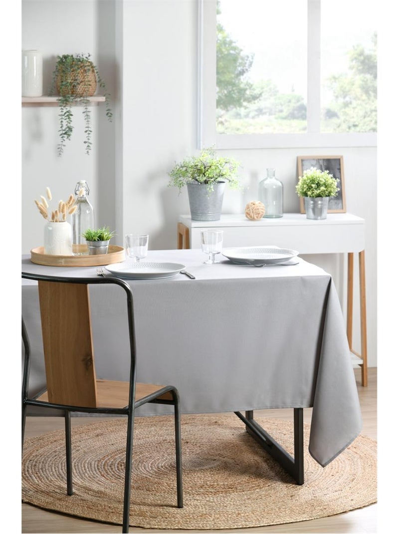 Nappe en polyester finition ourlet Nels Gris souris - Kiabi