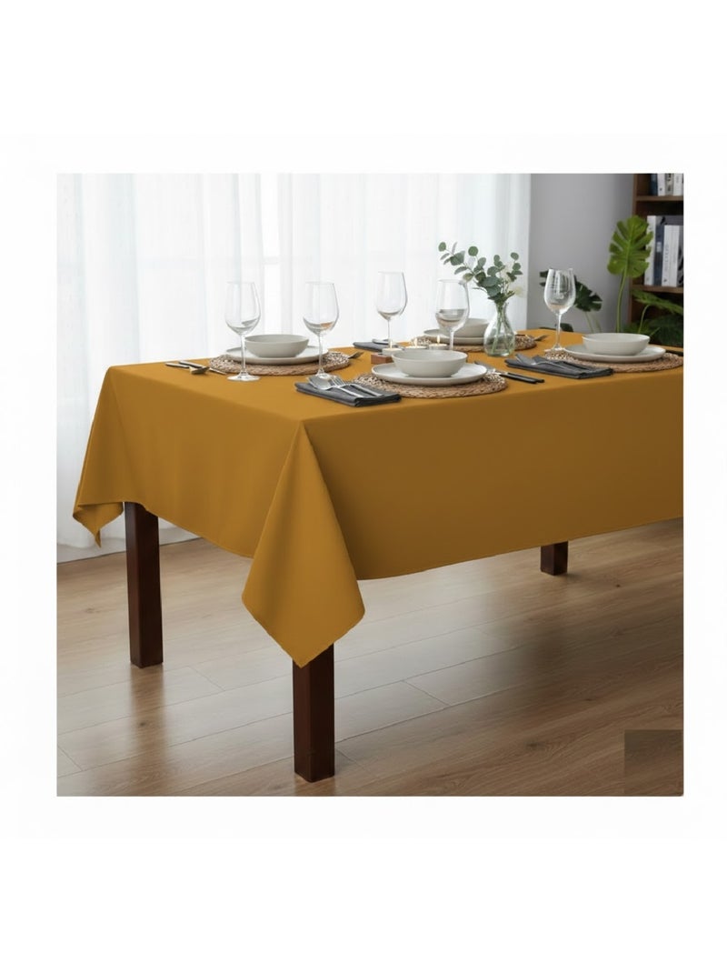 Nappe en polyester finition ourlet nels Jaune clair - Kiabi