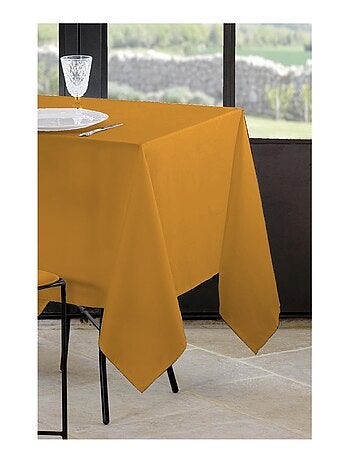 Nappe en polyester finition ourlet Nels