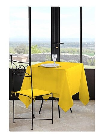 Nappe en polyester finition ourlet Nels