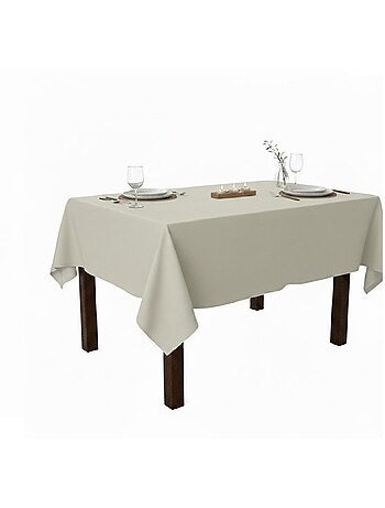 Nappe en polyester finition ourlet Nels