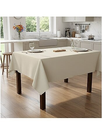 Nappe en polyester finition ourlet Nels