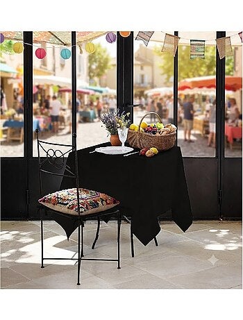 Nappe en polyester finition ourlet Nels