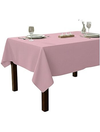 Nappe en polyester finition ourlet Nels