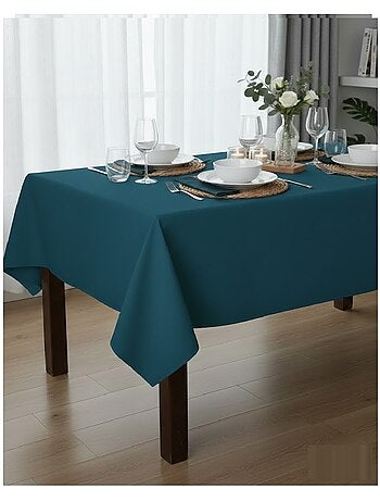 Nappe en polyester finition ourlet Nels