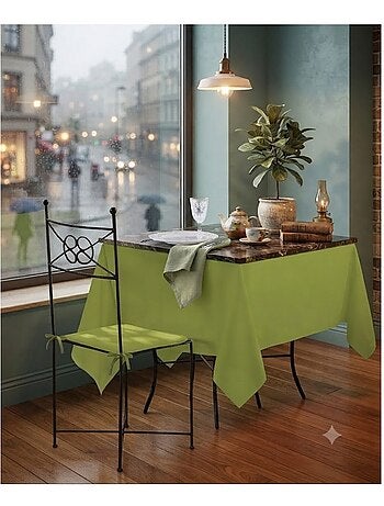 Nappe en polyester finition ourlet Nels