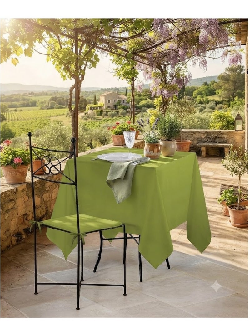 Nappe en polyester finition ourlet Nels Vert - Kiabi