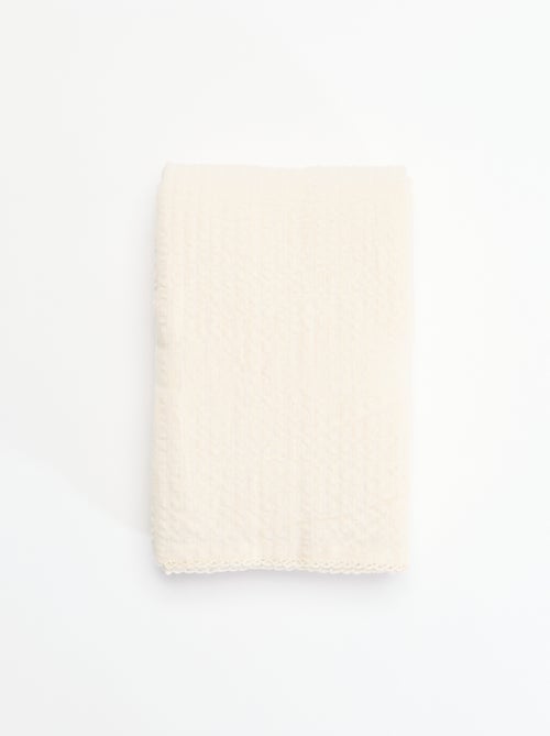 Nappe en tissu gaufré en seersucker - Kiabi