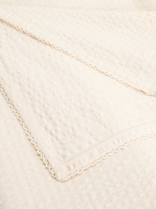 Nappe en tissu gaufré en seersucker - Kiabi
