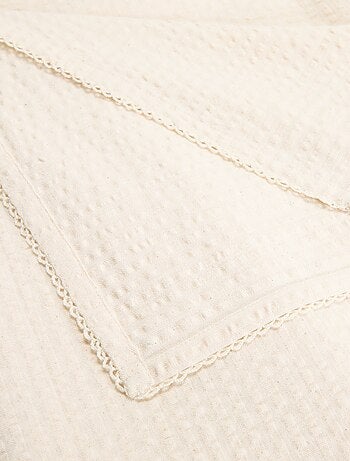 Nappe en tissu gaufré en seersucker