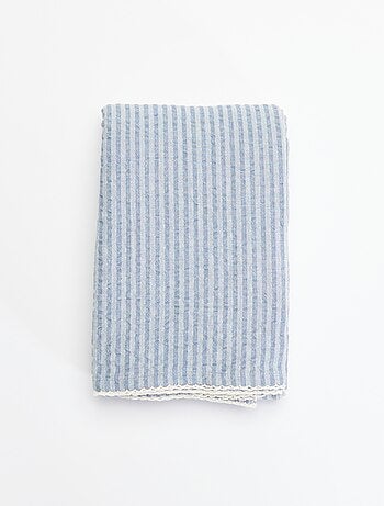 Nappe en tissu gaufré en seersucker