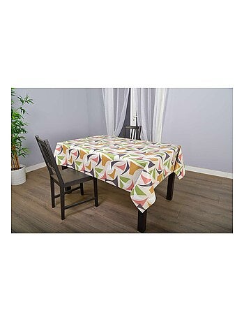 Nappe en toile cirée rectangulaire Figu - 140 x 200 cm - Vert