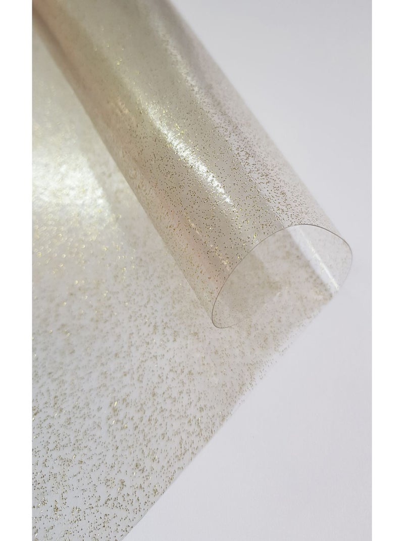 Nappe en toile cirée ronde CRISTAL Doré/or - Kiabi