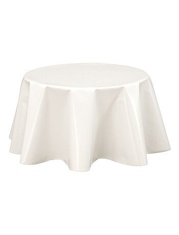 Nappe en toile cirée ronde design uni Joys