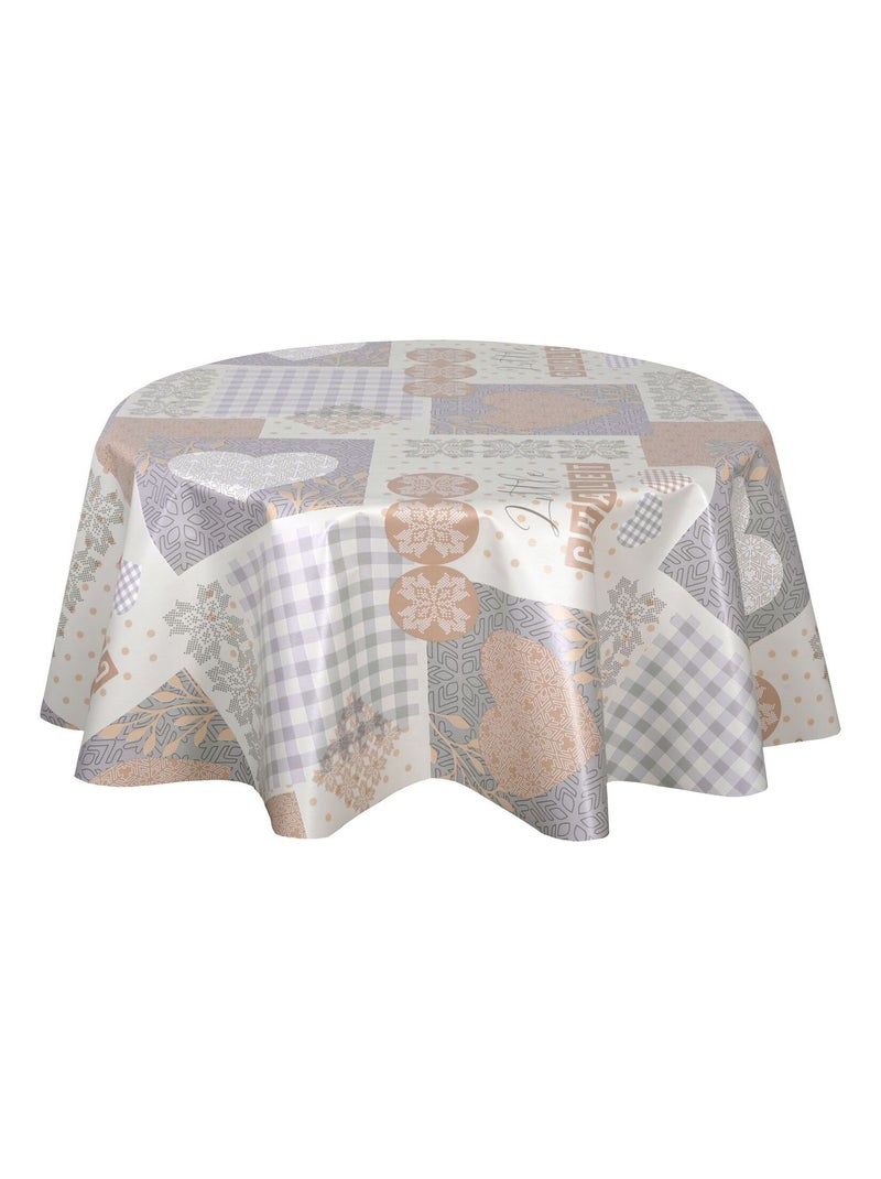 Nappe en toile cirée ronde HYTTE Beige - Kiabi