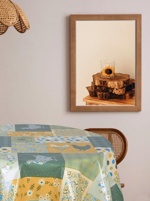 Nappe en toile cirée ronde motifs poules SOCOQ - Diam. 150 cm - Kiabi