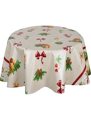 Nappe en toile cirée ronde NŒUDS