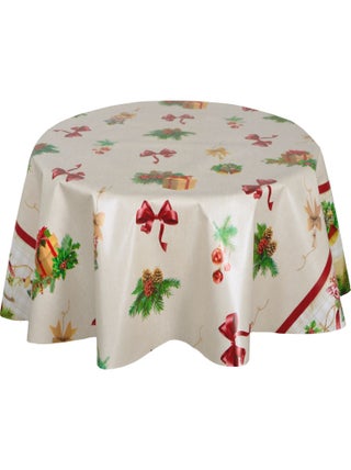 Nappe en toile cirée ronde NŒUDS