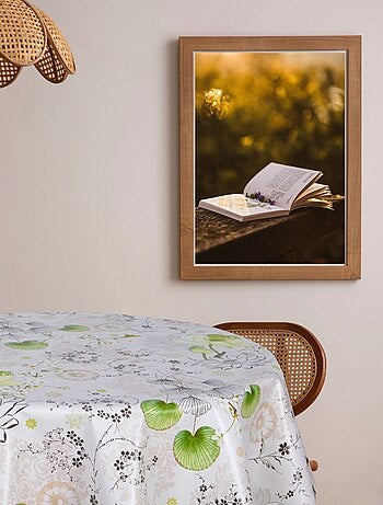 Nappe en toile cirée ronde PALACIA - Diam. 135 cm