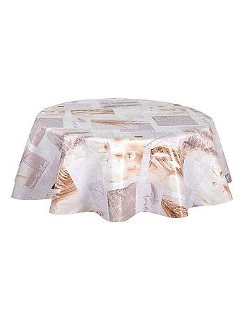 Nappe en toile cirée ronde PAMPA - Diam. 150 cm