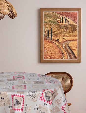 Nappe en toile cirée ronde UNDO - Diam. 150 cm