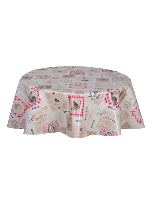 Nappe en toile cirée ronde UNDO - Diam. 150 cm - Kiabi