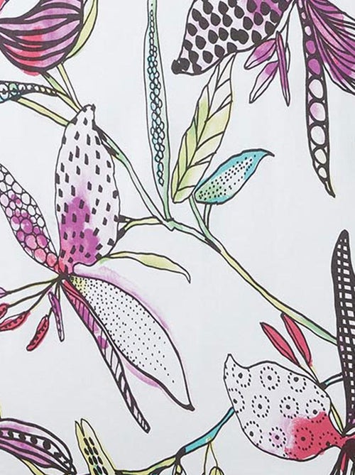 Nappe enduite aux fleurs exotiques - Kiabi