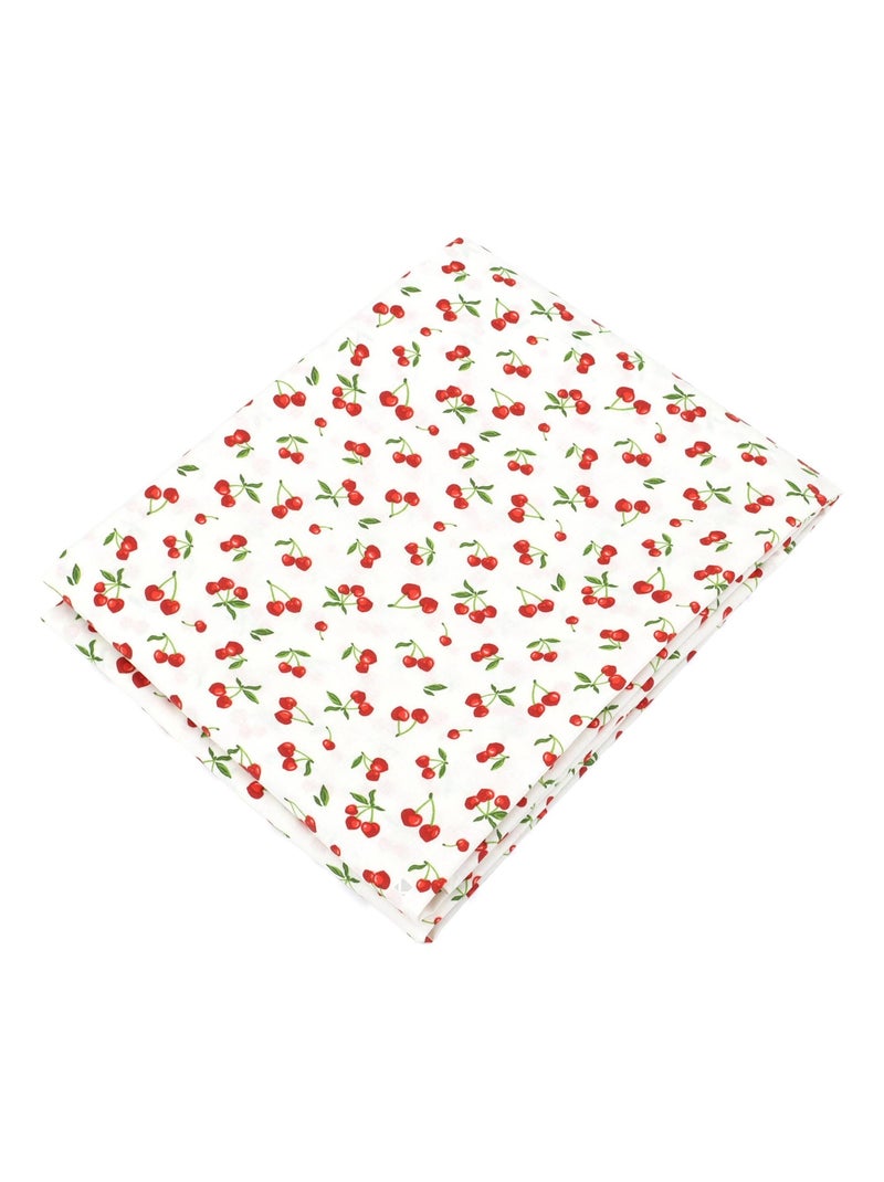 Nappe enduite CERISES Carré Blanc - Kiabi