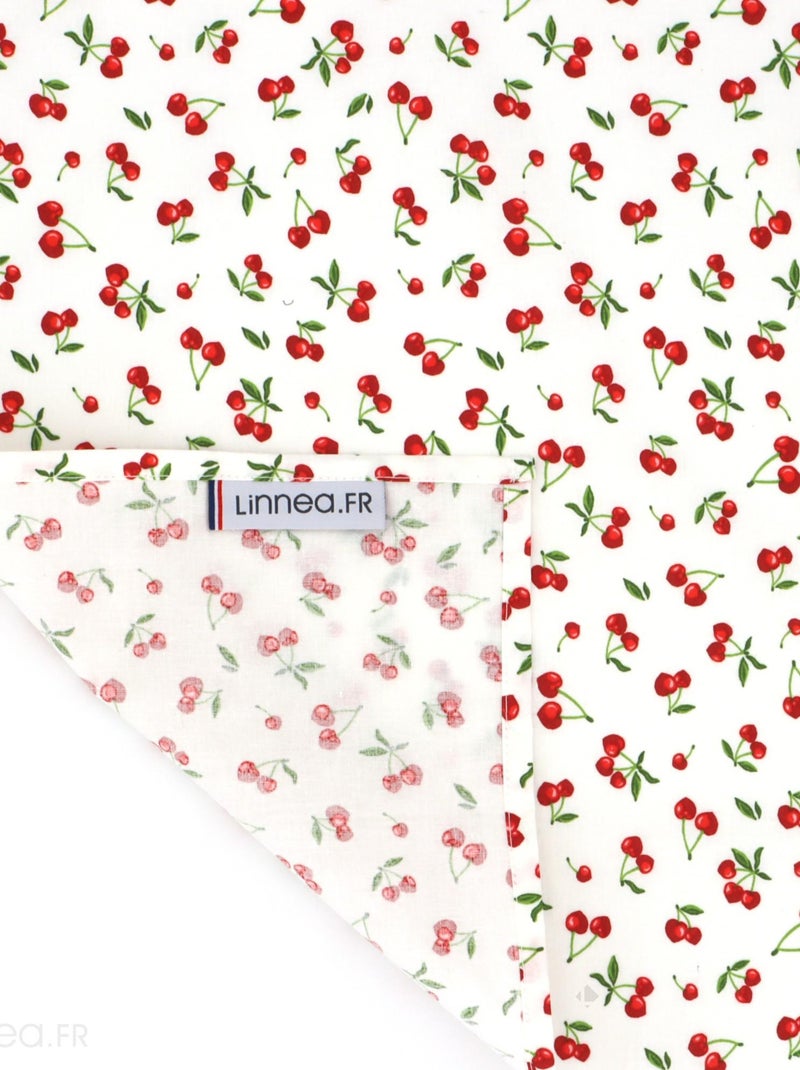 Nappe enduite CERISES Rectangulaire Blanc - Kiabi